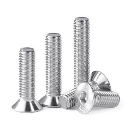 DIN7991 SS304 316 Stainless or Steel Zinc Hexagon Socket Flat Countersunk Head Bolts Allen Screws Hex Machine Screw Bolts